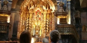 Inside St Ignatus Loyola Church. Azpeitia, near San Sebastian, Gipuzkoa. July 2020