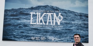 Poster Expo Elkano in Basque Maritime Museum in San Sebastian Gipuzkoa august 2020