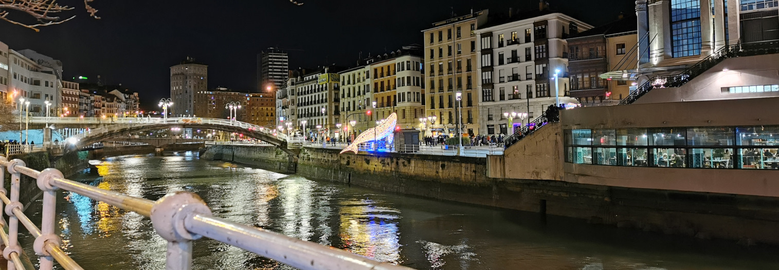 Bilbao Nervion river December 2020