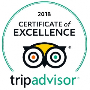 Certificate of Excellence TripAdvisor 2018