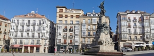 Virgen Blanca Square in Vitoria-Gasteiz, May 2021
