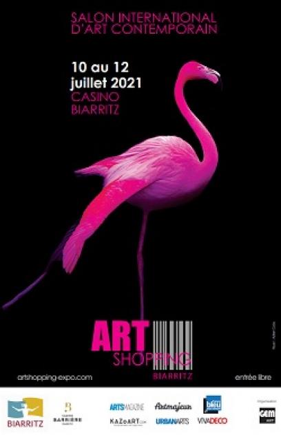 Cartel del Art-Shopping en Biarritz - julio 2021 
