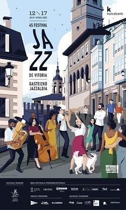 Cartel del Festival de Jazz de Vitoria-Gasteiz - Cultura vasca julio 2022