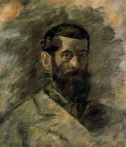 Self-portrait of Basque painter Francisco Iturrino, 1903
