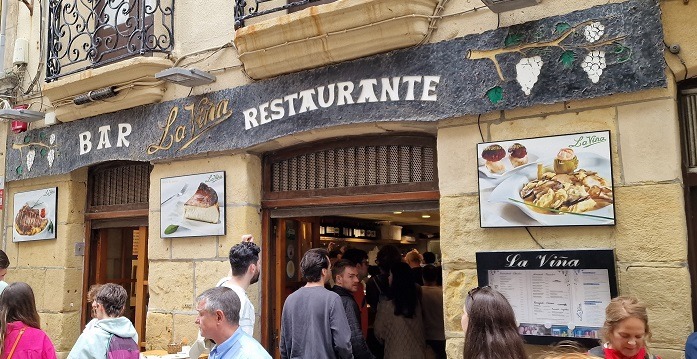 Foto de la portada del Restaurante La Viña de San Sebastián